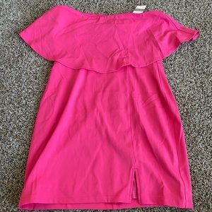 Hot Pink Strapless Dress